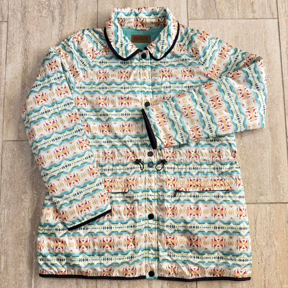 Pendleton Reversible Quilted Jacket Women XL Aztec Southwestern Gorpcore Boho